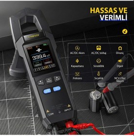 Resim Fnırsı Dmc-100 Akım Gerilim Pens Metre 10000 Sayımlı Dijital True Rms Multimetre 