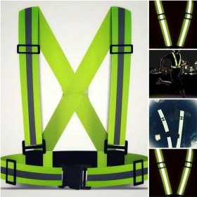 Resim Hype Store (1292) Motosiklet - Bisiklet Reflektörlü Yelek - Motosiklet, Bisiklet ve Scooter Reflektör Yelek ile Uyumlu 