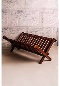Resim Snippy Rack - Ahşap Katlanabilir Tabaklık Bulaşıklık Ahşap 