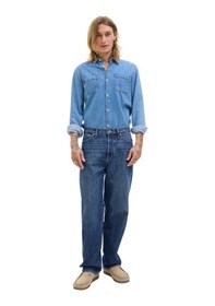 Resim Jack & Jones Erkek Bol Kesim Jeans J&j.12261693 Mavi 