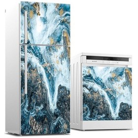 Resim Buzdolabı Ve Bulaşık Makinası Beyaz Eşya Sticker Kaplama Soyut Me (498530940) 