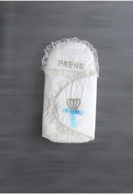 Resim Buaracokmoda Premium Kalite Organik Pamuk Bebek Kundak üü1kundakerkekışıltıprens 