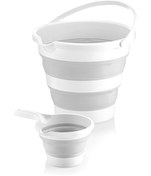 Resim Sepetkitchen Gri Katlanabilir Kova Ve Gri Katlanabilir Maşrapa M1 
