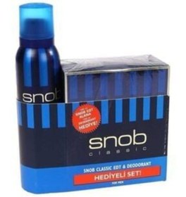 Resim Snob Classic Edt 100 ml + Deodorant Sprey 150 ml Erkek Parfüm Seti 