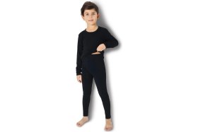 Resim Jiber Unisex Çocuk Likralı Bisiklet Yaka Uzun Kollu Sıcak Tutan Termal Içlik Üst 