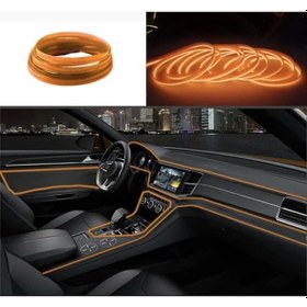 Resim Araç Içi Neon Şerit Led 3 Metre Turuncu (Torpido Ledi) (527438845) 