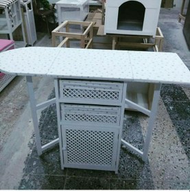 Resim Dolaplı Çekmeceli Ütü Masası 