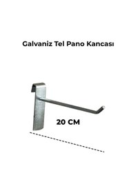 Resim Tel Pano Kancası 20 Cm Raf Askısı Raf Kancası Mağaza Düzenleme 25 Adet 