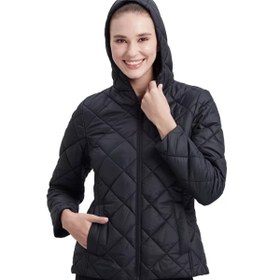 Resim Skechers W Capitone Hooded Jacket S212001-001 Kadın Günlük Mont 