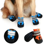 Resim Orta ve Büyük Köpekler İçin Büyük Köpekler İçin Yumuşak Tabanlı Ayakkabılar, Altın Retriever, Labrador, Kaymaz Aşınmaya Dayanıklı Su Geçirmez Nefes Alabilen Yağmur Botları 