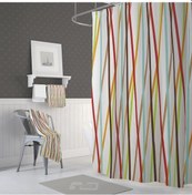 Resim Zethome Jackline Banyo Duş Perdesi 6710 Tek Kanat 1X120X200 Çok Renkli 