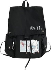 Resim Xinchangda Frieren Sırt Çantası 28 x 15 x 38 cm Anime Okul Sırt Çantaları Büyük Kapasiteli Çizgi Film Anime Öğrencileri Okul Çantası Omuz Çantaları Gençler için 