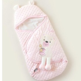 Resim Bebecix Pembe Kundak Battaniye Pembe 