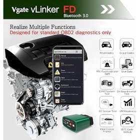 Resim Vgate vLinker FD Bluetooth OBD2 Araç Tanı Cihazı 