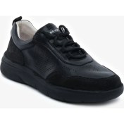 Resim Greyder Kadın Siyah Hakiki Deri Spor Ayakkabı 5Y2UA34590 