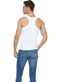 Resim Tutku Elit Erkek Elastan Spor Atlet 1304 | Beyaz 