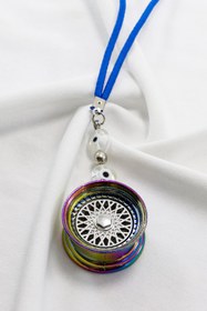 Resim biuti Boncuklu Renkli Jantlı Mini Araba Dikiz Ayna Süsü, Yeni Araba Hediyesi 