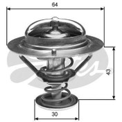Resim GATES TH27082G1 | Termostat 82°C 10-İx35 2.0Crdi 