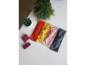 Resim Swan Butik Kız Çocuk Bebek Renkli Bandana Toka Seti 