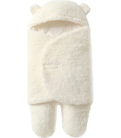 Resim Samdoo Bebek Kışlık Kalın Sherpa Yelekli Ayaklı Uyku Çantası - S Boy 0-2 Ay Beyaz Beyaz 