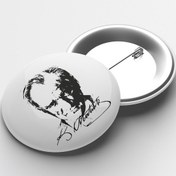Resim Atatürk İğneli Buton Rozet 58 MM 82142106 Çok Renkli 