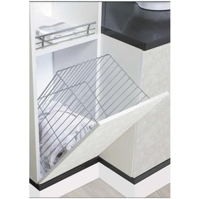 Resim Huzur 330x250x400 mm Kapağa Monte Çamaşır Sepeti (H 8003) 