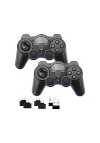 Resim Lobo 2.4g Wireless 2 Adet Gamepad Kablosuz Oyun Kolu Pc Ps3 Kol Tv Box Android Tv Telefon/tablet 2x 