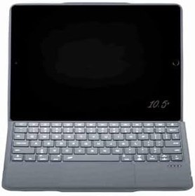Resim iPad 10.5 Uyumlu 360° Manyetik Standlı Touchpadli Ledli Katanya Klavyeli Tablet Kılıfı 