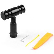 Resim Siyah Evrensel Alüminyum Alaşımlı Vites Topuzu Araba Modifiye Uçak Joystick Vites Kafası Otomatik Şanzıman İçin 