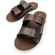 Resim Gezer Tokalı Erkek Terlik Ev Terliği Rahat ve Ses Yapmaz Taban 