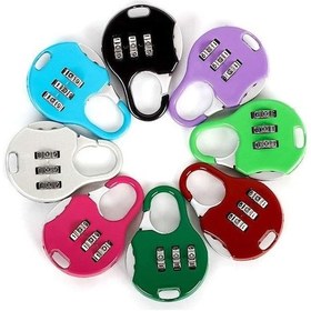 Resim Bavullar İçin 8'li Paket Mini 3 Haneli Sıfırlanabilir Şifreli Kilitler Çeşitli Renkler 