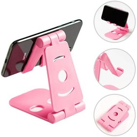 Resim Masaüstü Telefon Tutucu Stand Katlanabilir Mobil Dock Pembe (551664187) 