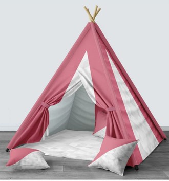 Setay Relax Genç Odası Takımı Uyumlu Dijital Baskılı Minderli Oyun Çadırı