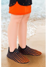 Resim Kiko Kids Point Havuz Plaj Kız Çocuk Deniz Ayakkabısı 7514 Siyah - Turuncu Siyah - Turuncu 
