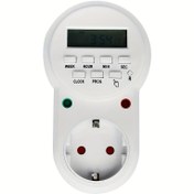 Resim 1 Adet Ağır Hizmet Tipi Dijital Zamanlayıcı Priz, Hırsız Alarmlı Programlanabilir Zamanlayıcı Anahtarı, 16A 3680W Çıkış, Avrupa Tipi Priz (Tip), Işıklar, Buzdolabı, Güvenlik Sistemi için Zamanlayıcı - Enerji Tasarrufu & Otomatik Açma/Kapama, Kullanımı Kolay Dijital Arayüz, Ev, Ofis, Tatil Evleri, Cihaz Kontrolü için İdeal, Kompakt Tasarım, Güvenilir Yapı, Modern Kontrol, Yüksek Kaliteli Priz, Ev Kullanıcıları İçin 