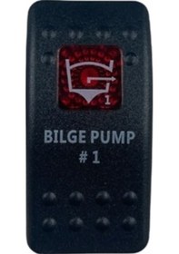 Resim 134M-S9 Marin Switch 3P On-Off 12-24V Kirmizi Sintine Pompa 