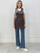 Resim Elizstyle Satış Elemanı İçin Fermuarlı İş Bornozu Bornozun Çeşidi Ve Özellikle Olduğu Kıta Dahil Değil. 418206331 Kahverengi 