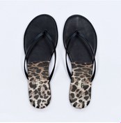 Resim Kadın Leopar Iı/siyah Parmak Arası Terlik Leopar Iı/siyah Leopar - Siyah 