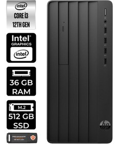 Resim HP PRO TOWER 290 G9 E6D3A1EA132 i3 12100 36GB RAM 512GB SSD W11P MASAÜSTÜ BİLGİSAYAR 