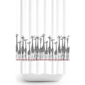 Resim Zethome Tropik Giraffe Banyo Duş Perdesi Tek Kanat 1 x 180 x 200 cm 