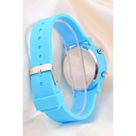 Resim Pinkoli Mavi Silikon Kordonlu LED Watch Genç Kız Kadın Yetişkin Çocuk Saati ST-304137 