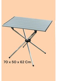 Resim 50 X 70 Katlanabilir Ultra Sağlam Ultra Hafif Kamp Piknik Masası 
