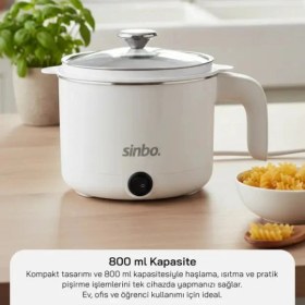 Resim MiraLive Sinbo Çok Fonksiyonlu Pişirici Elektrikli Tencere 