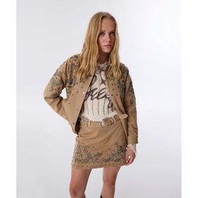 Resim Twist İşlemeli Kadın Gömlek Ceket (TW6250005073) 