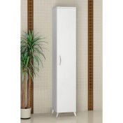 Resim Gökberk 5 Raflı Tek Kapaklı Banyo Dolabı Çok Amaçlı Dolap 