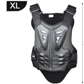 Resim Jms Motokros Yetişkin Göğüs Sırt Koruma Dişli Açık Sürüş Yelek Motosiklet Vücut Zırhı Koruyucu Siyah 