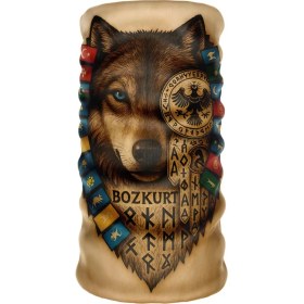 Resim Bebo Store Extreme Outdoor Spor , Motorcu ve Bisiklet Kullananlara Özel Desenli Buff Boyunluk Bandana Balaklava (KURT-192) 