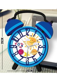 Resim Bk Gift Kişiye Özel Hayvan Figürlü Retro Çalar Saat Tasarımlı Kabartma Figürlü Ahşap Çocuk Duvar Saati-2, Ev Dekoru, Çocuk Odası Aksesuar Bitmeyencom2 Çok Renkli 