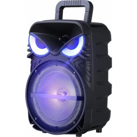 Resim Zore Pk-17 Fm Radyolu Mikrofonlu Rgb Tws 8 Inç Stereo Bass Kablosuz Karaoke Hoparlör 