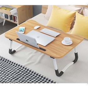 Resim Katlanabilir Portatif Laptop Yatak Koltuk Kanepe Kahvaltı Sehpası 